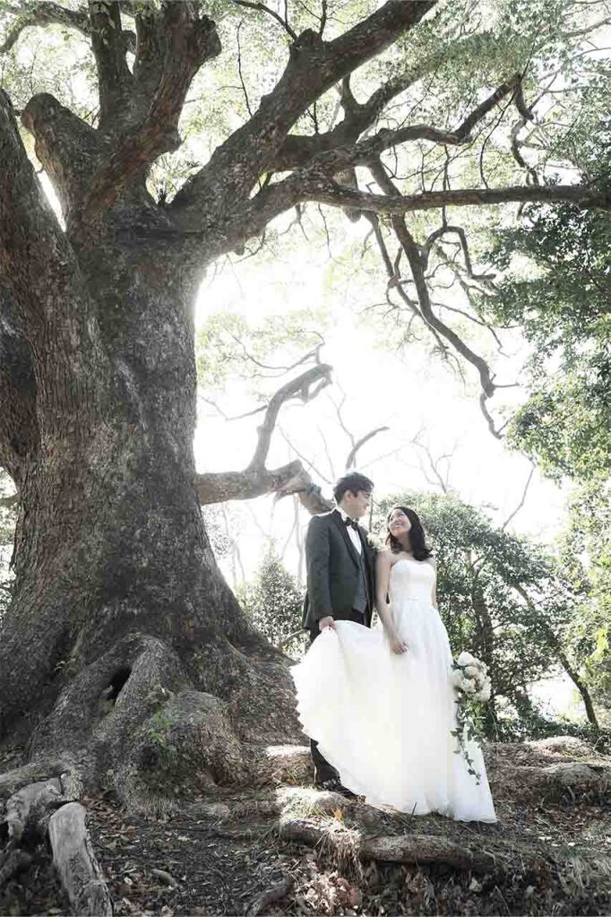 新郎新婦様が持つイメージを大切にして撮影。会話を楽しみながら心に